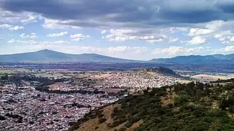 Blick auf Acámbaro vom Cerro del Toro