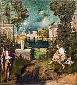 Giorgione: Das Gewitter, um 1515