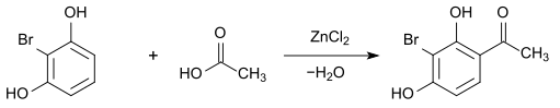 Acetylierung von 2-Bromresorcin