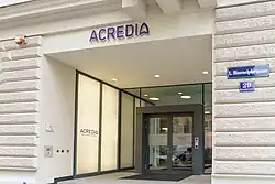 Eingang zum Hauptsitz der Acredia Versicherung AG