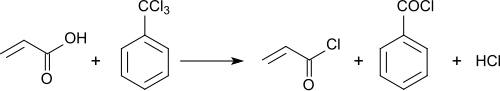 Acryloylchlorid über Benzotrichlorid