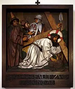 Station 3: Jesus fällt zum ersten Mal