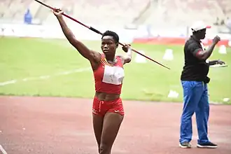 Adèle Mafogang bei den Afrikameisterschaften 2024 in Douala