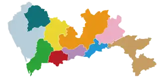 Lage von Futian in Shenzhen