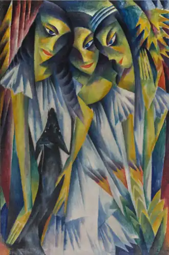 Drei Mädchen mit Hund (Adolf de Haer)