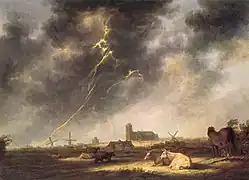 Aelbert Cuyp: Gewitter über Dordrecht, um 1645