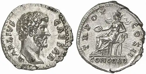 Denar des Lucius Aelius Caesar