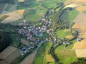Luftaufnahme Ortsteil Damshausen