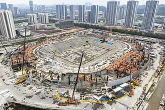 Die Baustelle im März 2024