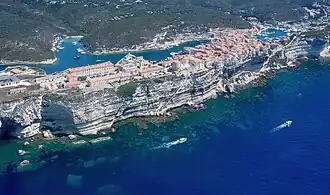 Luftaufnahme von Bonifacio