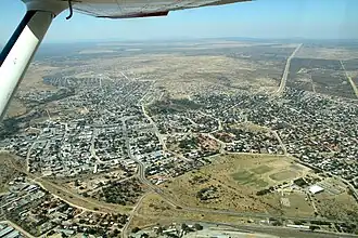 Otjiwarongo, Blick Richtung Südosten