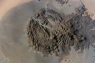 Satellitenfoto vom Berg Uwainat