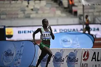 Comfort James bei den Afrikameisterschaften 2024 in Douala