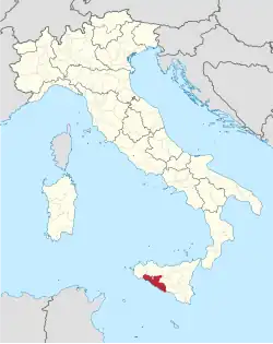 Lage innerhalb Italiens