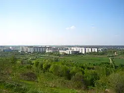 Blick von den Ahrensfelder Bergen auf Berlin-Ahrensfelde