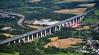 Ahrtalbrücke, Luftaufnahme (2016)