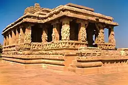 Durga-Tempel in Aihole, Karnataka, Indien (7. Jahrhundert)