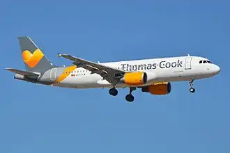 Airbus A320-200 der Thomas Cook Airlines Belgium