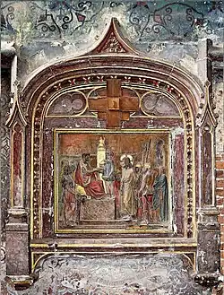 Station 1: Jesus wird zum Kreuzestod verurteilt.