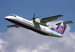 Eine De Havilland DHC-8-300 der Air Southwest