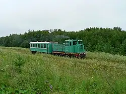 ТУ4-1800 mit Personalzug