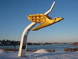 Original des Albatros in Kappeln (Galionsfigur bis 1969) – Foto 2012