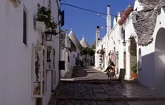 Straße in Alberobello
