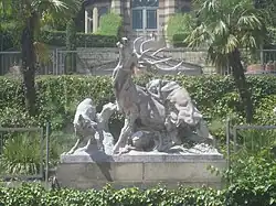 Gruppe 7, (Hirsch von drei Wölfen angefallen)