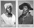 Retratos de uma negra e um negro, um 1870