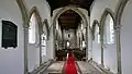 Blick vom Altar ins Langhaus
