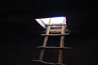 In den Lehmbauten der Puebloindianer führte manchmal der einzige Zugang durch die Decke