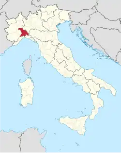 Lage innerhalb Italiens