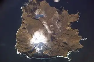 Little Sitkin aus dem All gesehen