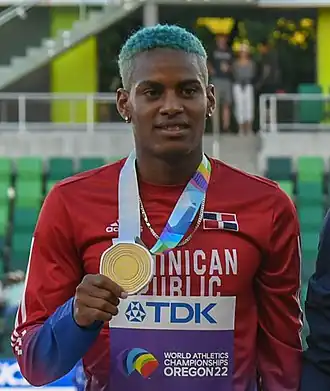 Alexander Ogando bei den Weltmeisterschaften 2022 in Eugene