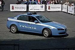 Ein Alfa 159 der Polizia