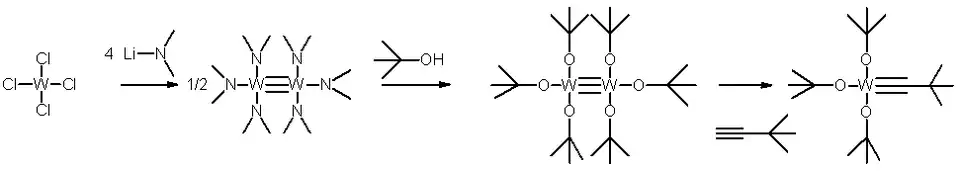 Synthese des Schrock-Katalysators ausgehend von Wolfram(IV)-chlorid