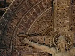 Backsteinformen im Altar