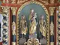 Cosmas, Damian und die Muttergottes (um 1500) im Hochaltar