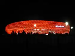 Die Allianz Arena in München war 2022 und 2024 Spielort