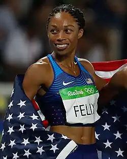 Mit Bronze errang Allyson&nbsp;Felix ihre insgesamt zehnte olympische Medaille (sechs davon aus Gold) – eine elfte (wiederum aus Gold) sollte in der 4-mal-400-Meter-Staffel noch&nbsp;dazukommen