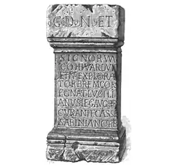 Altar des Tribunen Cassius Sabinianus