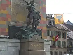 Telldenkmal, Rathausplatz, Altorf, 1895