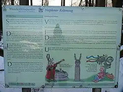 Hinweistafel am Keltenweg