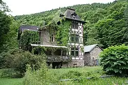 Cafe Alte Villa im Wispertal unterhalb der Burgruine Rheinberg (2013)