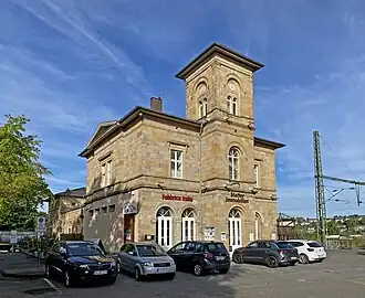 Empfangsgebäude Bahnhof Hattingen aus Ruhrsandstein