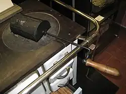 Historischer Kaffeeröster für den Einsatz auf dem Herdfeuer