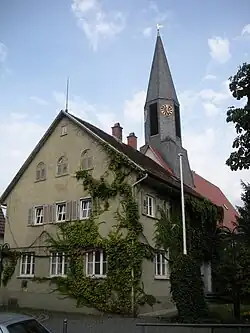 Altes Rathaus und Evang. Nazariuskirche Stuttgart-Zazenhausen