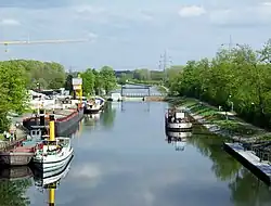 Museumsschiffe im Oberwasser des Alten Schiffhebewerkes Henrichenberg