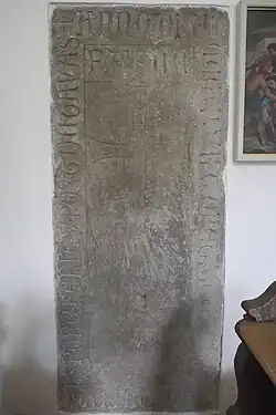 Grabstein für Dietrich II. Schenk von Flügelsberg († 1347)