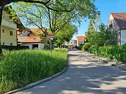 Die Ortstafel von Guntramshügl